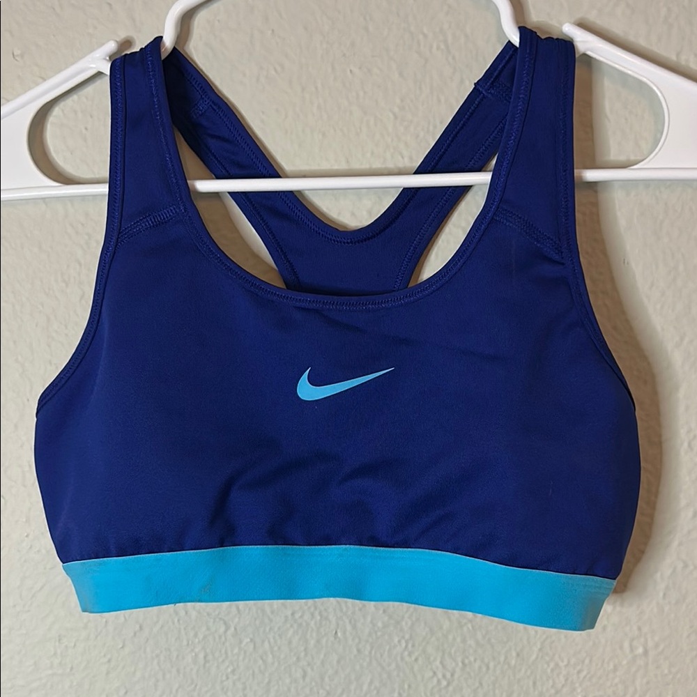 Nike Blue Performance Sports Bra ZIZE L